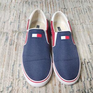 Tommy Hilfiger Red, White, and Blue Loafers for Men Size 9 M